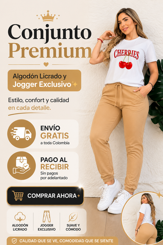 Conjunto Premium | Algodón Licrado y Jogger Exclusivo