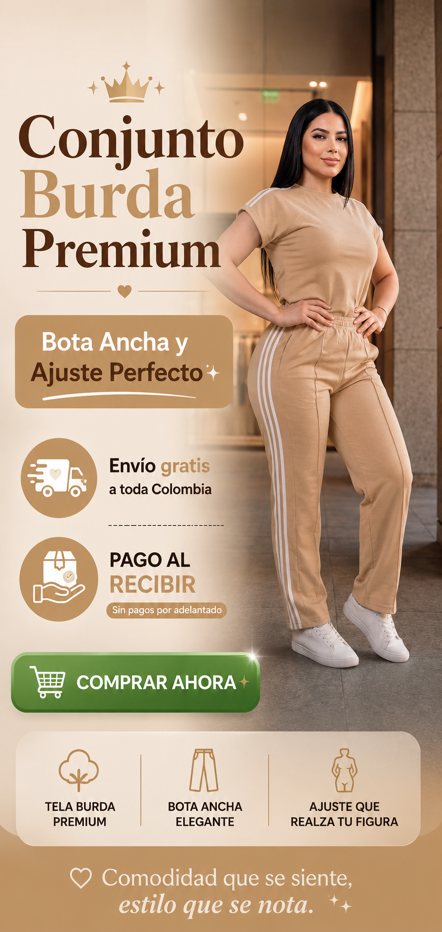 Conjunto Burda Premium | Bota Ancha y Ajuste Perfecto